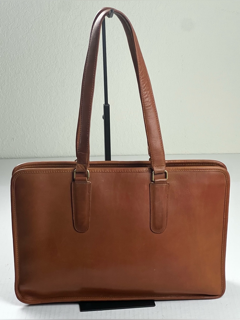 Vintage Coach British Tan Tote Bag Made in New York City USA - Picture 4 of 16